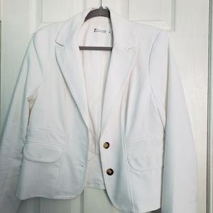 New York & Company 7th Avenue Design Studio Blazer White 🤍